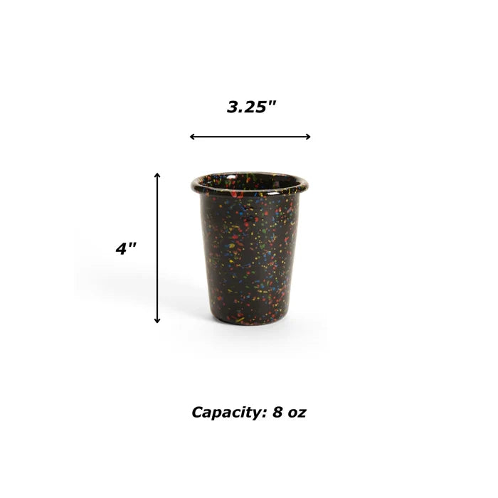 Crow Canyon Home - Rainbow Falls 8 oz Small Tumbler - Black -