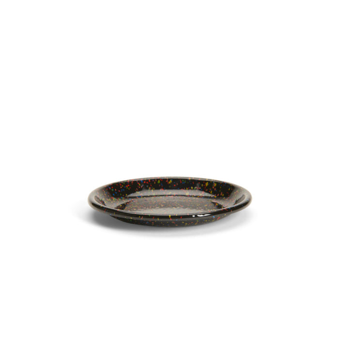 Crow Canyon Home - Rainbow Falls Coupe Salad Plate - Black -