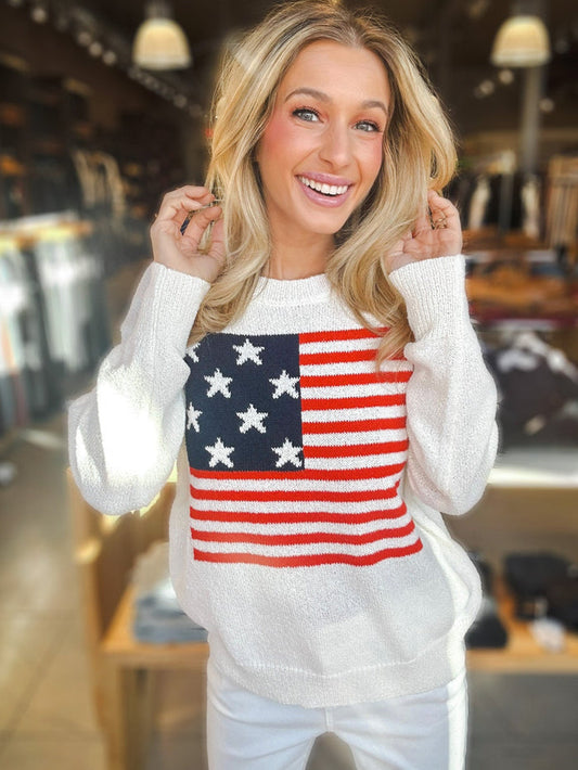 Red, White and You Sweater