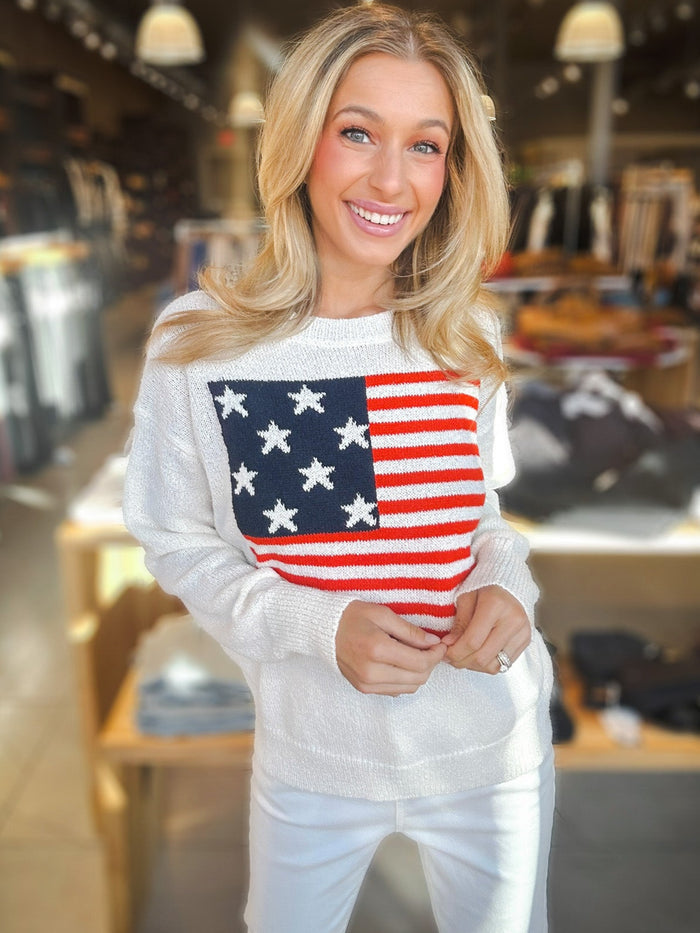 Red, White and You Sweater