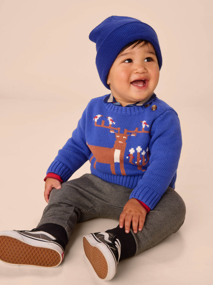 Reindeer Baby Sweater
