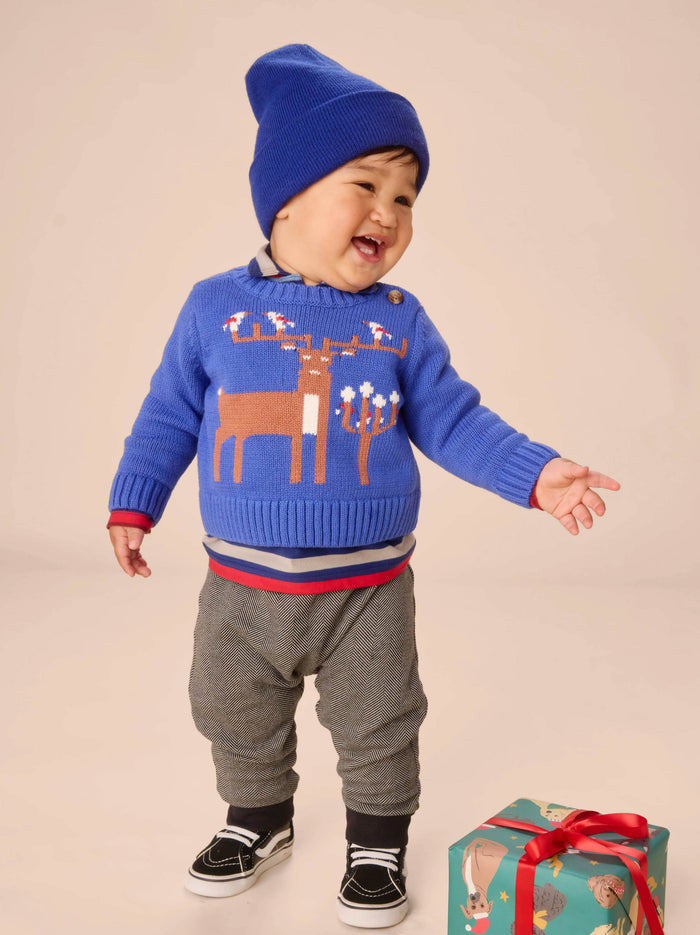 Reindeer Baby Sweater