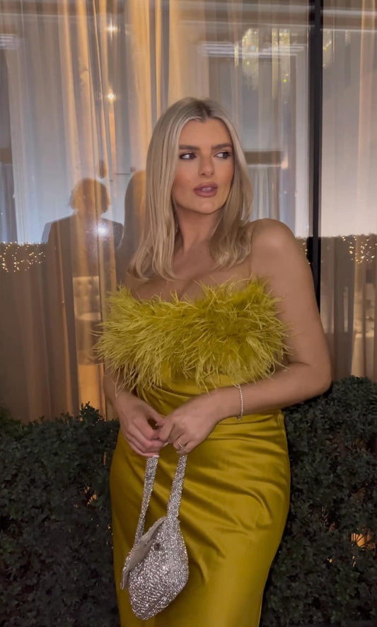 Renee Chartreuse Maxi Dress
