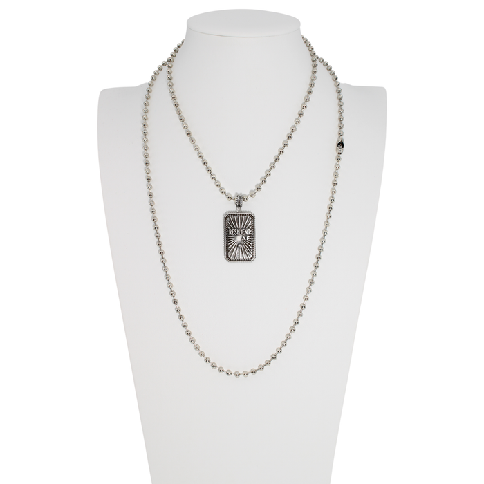Resilient AF Tag Necklace: Antique Gold