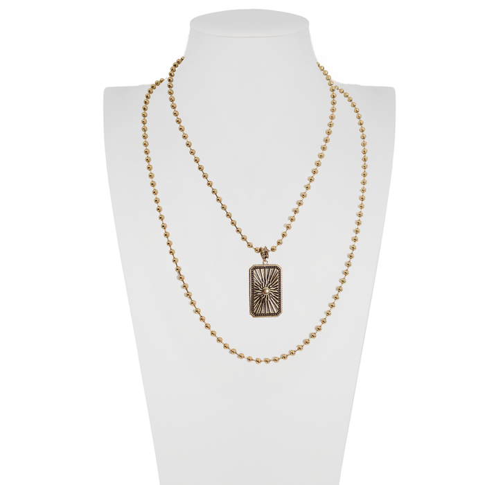 Resilient AF Tag Necklace: Antique Gold