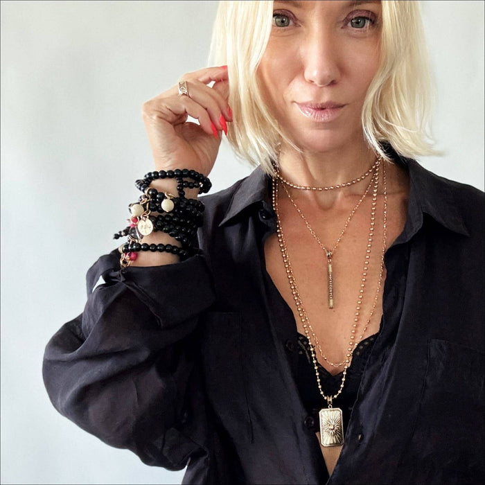 Resilient AF Tag Necklace: Antique Gold