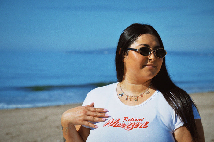 Elizabeth Bay - Retired Nice Girl Baby Tee -