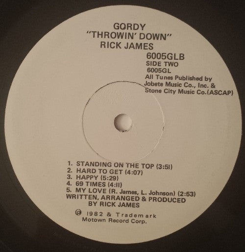 Rick James - Throwin' Down (1982 PROMO)