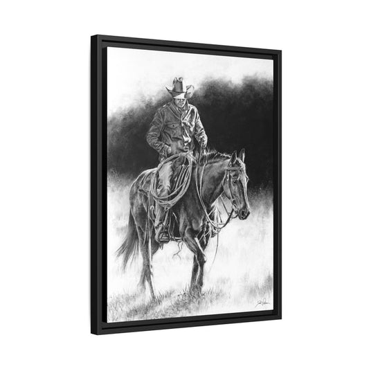 "Ridin' for the Brand" Framed Canvas
