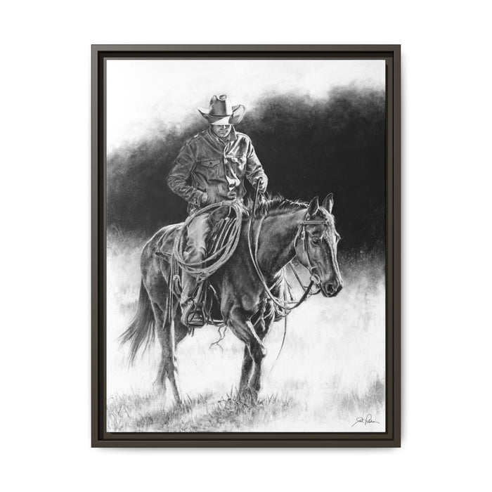 "Ridin' for the Brand" Framed Canvas