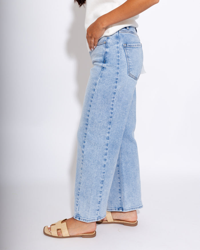 Risen | High Rise Crop Barrel Adjustable Waist Band