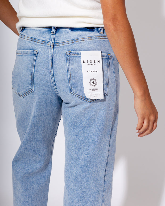 Risen | High Rise Crop Barrel Adjustable Waist Band