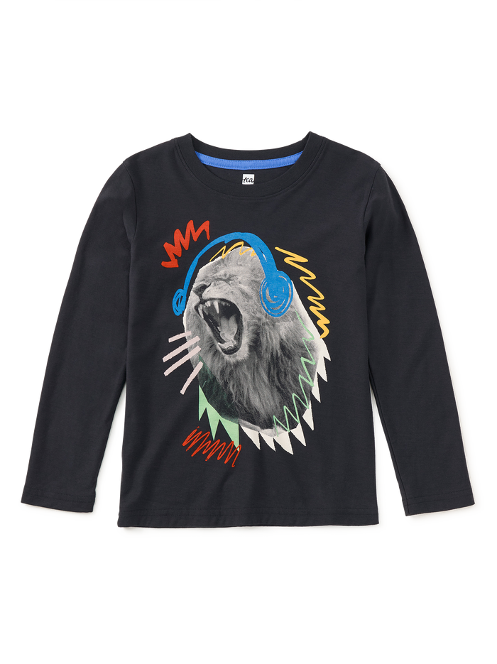 Roaring Beats Lion Graphic Tee