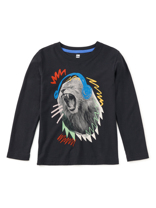 Roaring Beats Lion Graphic Tee