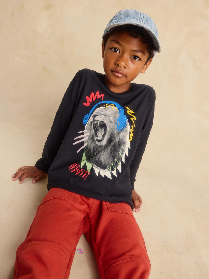 Roaring Beats Lion Graphic Tee
