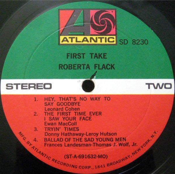 Roberta Flack - First Take (1969 STEREO)