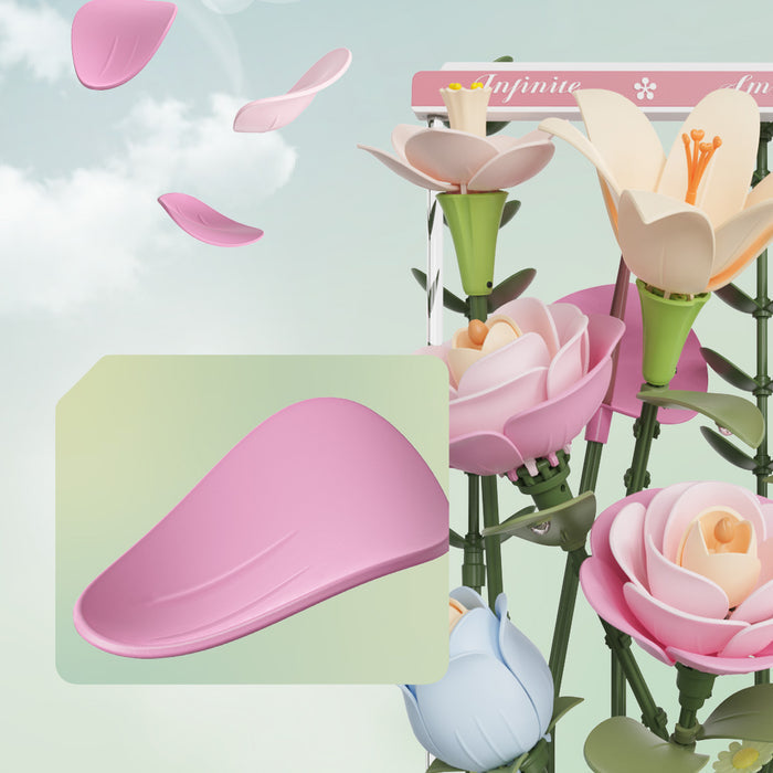 ROKR, Blooming Bouquet Box DIY, AF01D, 3D wooden bouquet box puzzle, lifestyle setup