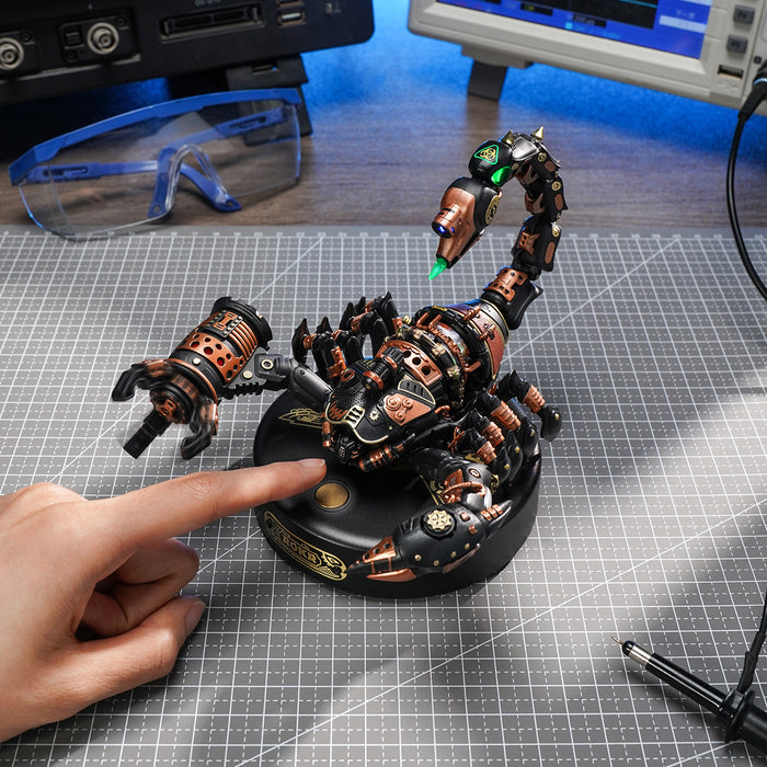 ROKR, Emperor Scorpion Model DIY, MI04, DIY mechanical model kit, top-down view