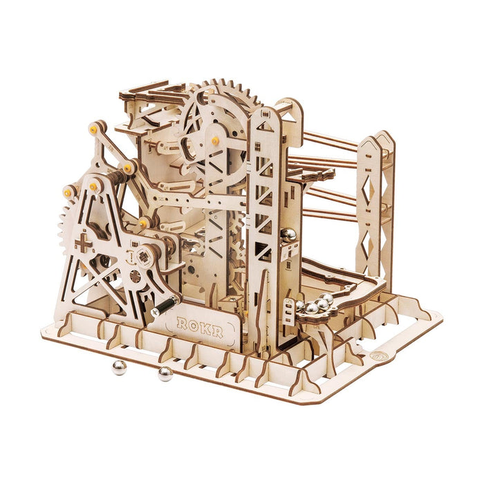 ROKR, Marble Explorer Swingback Wall Marble Run, LG503, 3D marble run puzzle, front view