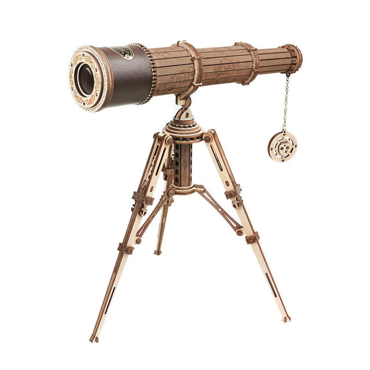 ROKR, Monocular Telescope, ST004, 3D wooden telescope puzzle, front view