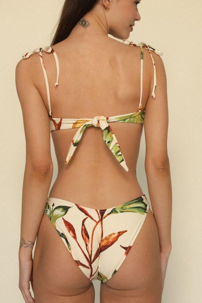 Montce - Rooted Floral Added Coverage Lulu Bikini Bottom -