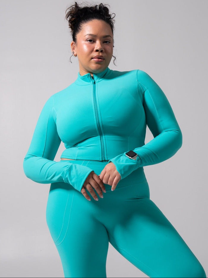Rosa Waist Length Jacket - Teal Me Later