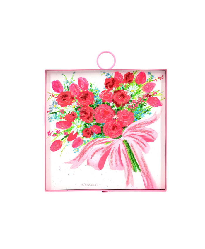 Rose Heart Bouquet Charm