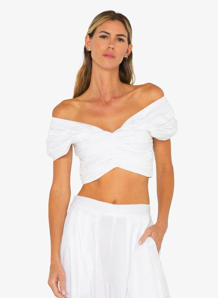 JBQ - Rose Top - White -