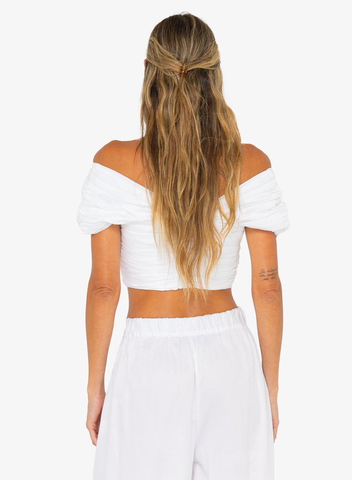 JBQ - Rose Top - White -