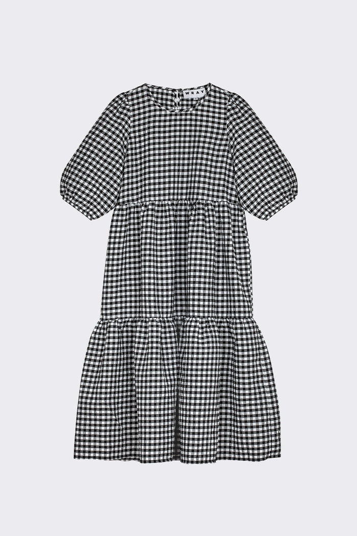 WRAY - Rosemary Dress - Black Check -