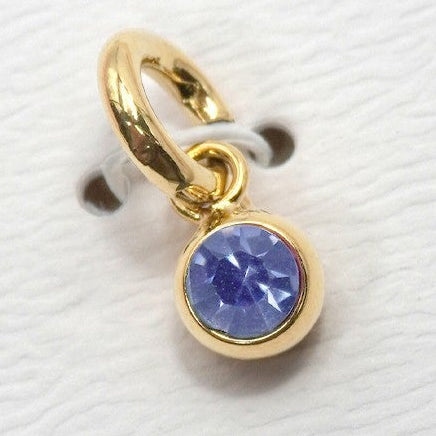 Round Birthstone Charm