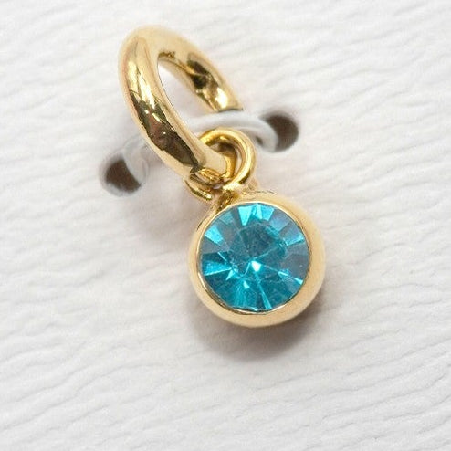 Round Birthstone Charm