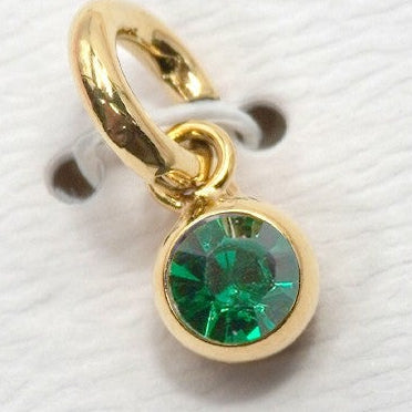 Round Birthstone Charm