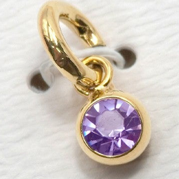 Round Birthstone Charm