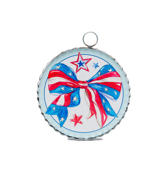 "Round Stars & Stripes" Charm
