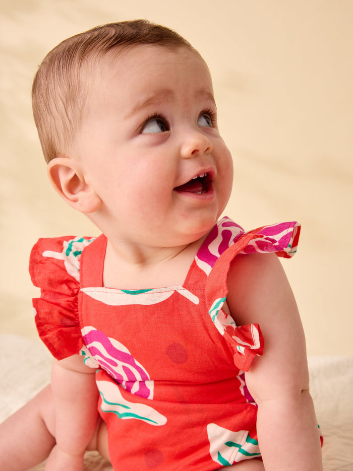 Ruffle Bubble Baby Romper