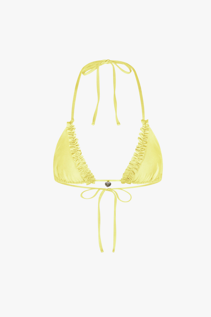 Rat Boi - Ruffle Charm Bikini Top - Butter -
