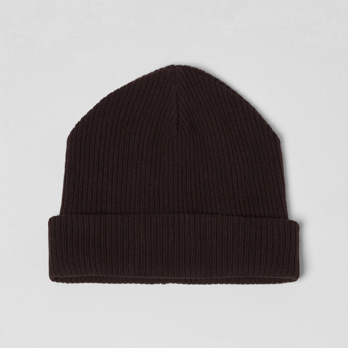 Men's Knitted Beanie in Brown