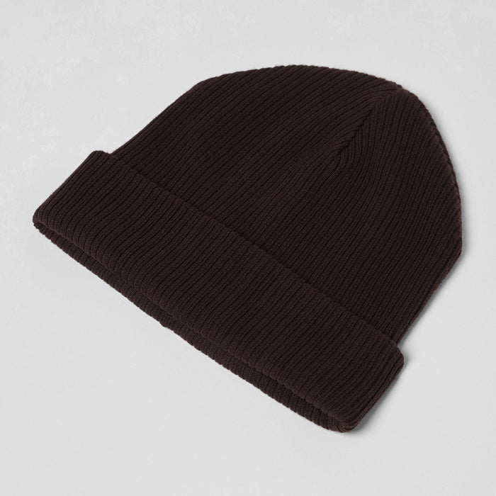 Men's Knitted Beanie in Brown