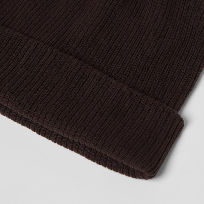 Men's Knitted Beanie in Brown