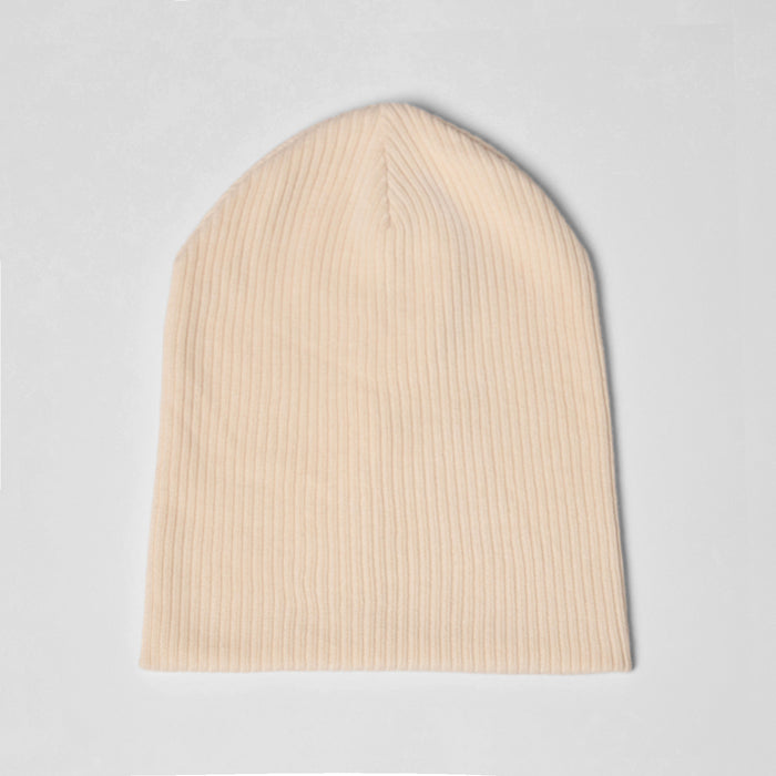 Men's Knitted Beanie in cream