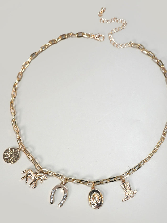 Saddle Up Charm Necklace