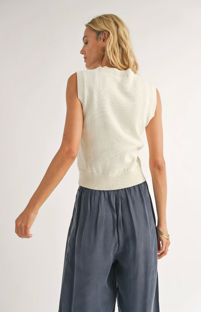 Sadie & Sage American Dream Flag Sleeveless Sweater