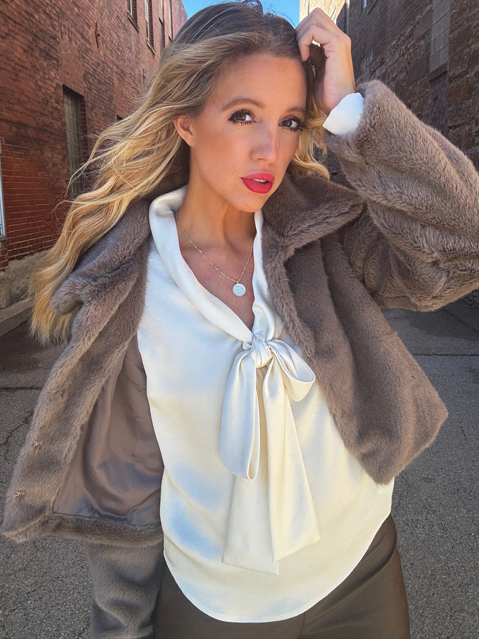 Sadie & Sage Penelope Faux Fur Coat