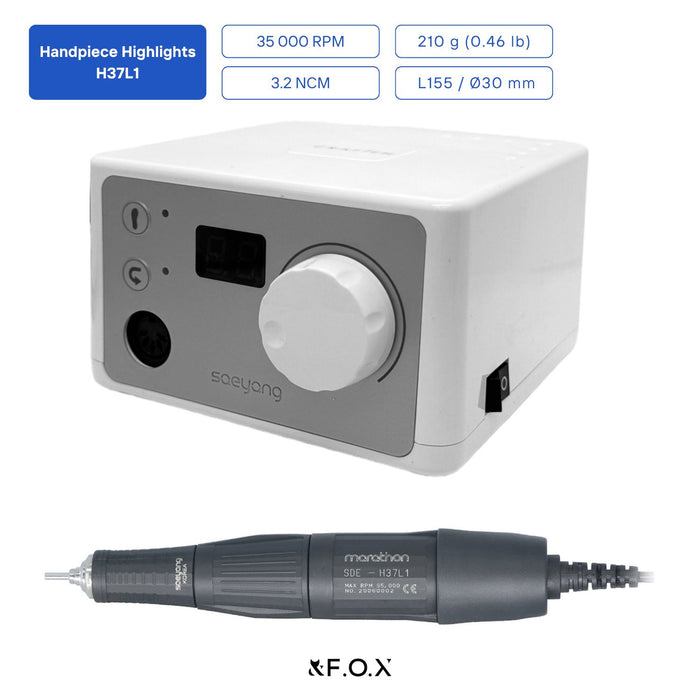 Saeyang Marathon K35 + H37L1 35k RPM — Original E-File Nail Drill Machine Drill machine Saeyang