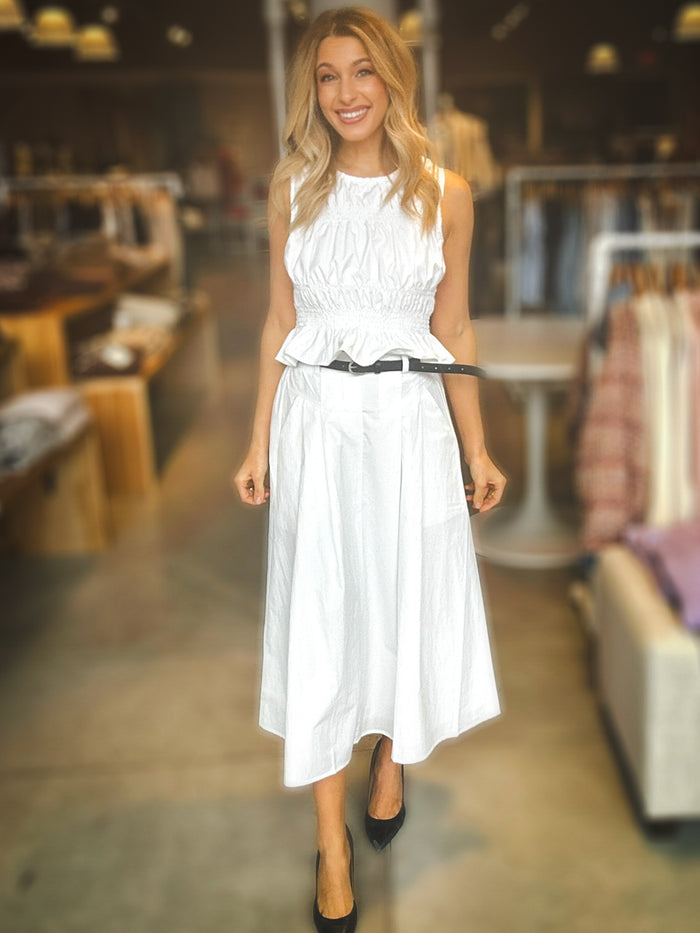 Sage The Label Central Park Midi Skirt With Belt