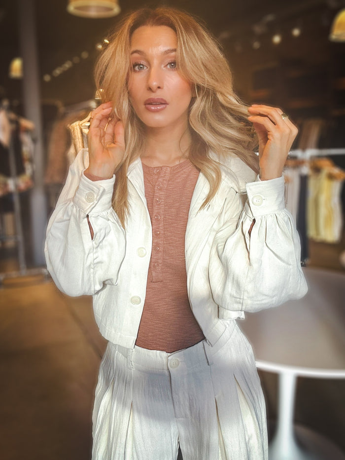 Sage The Label Hustle Cropped Jacket