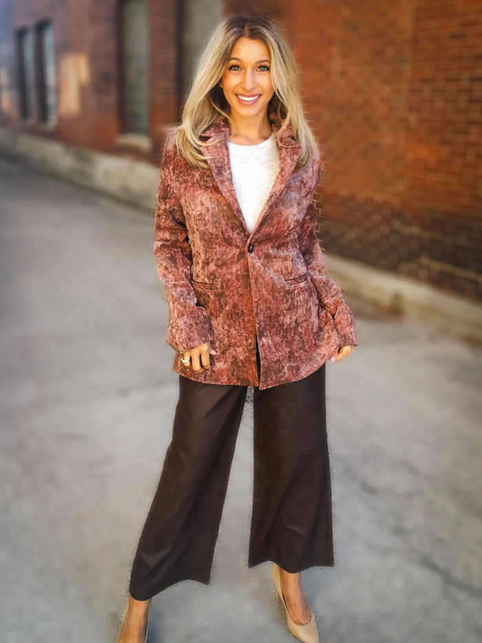 Sage The Label Oui Oui Printed Blazer