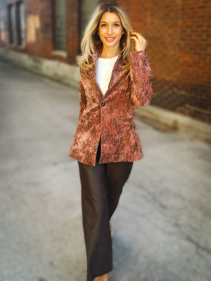 Sage The Label Oui Oui Printed Blazer