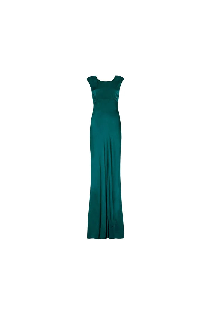 Salma Cowl Back Satin Maxi Dress